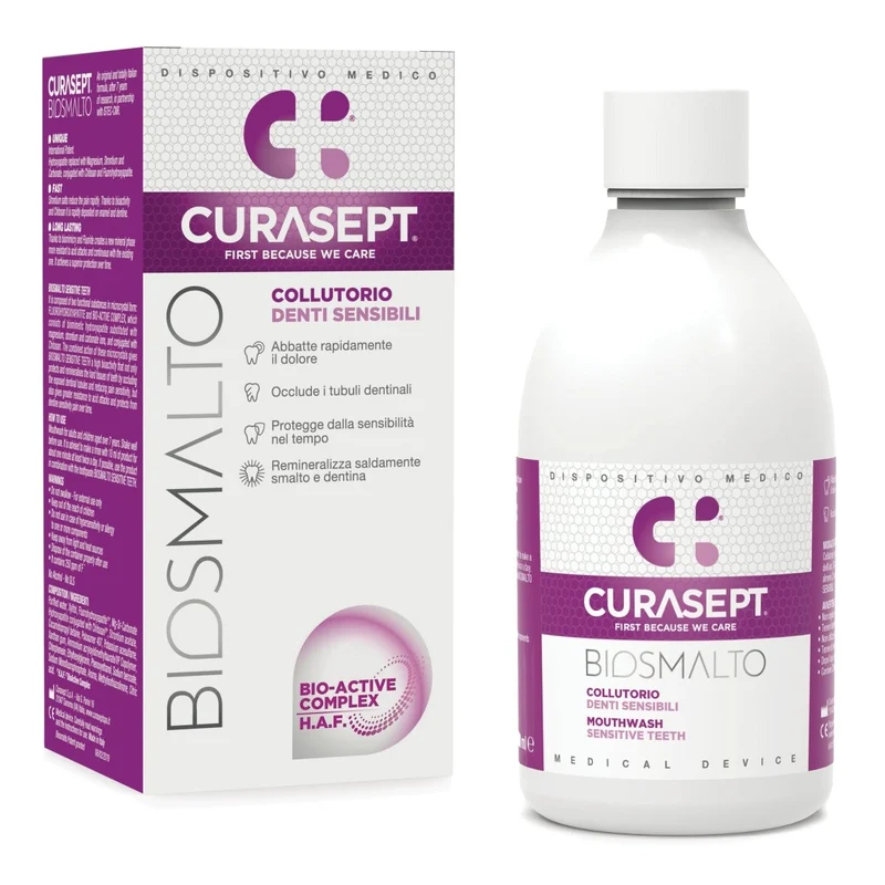 Curasept Biosmalto collutorio sensibili 300 ml