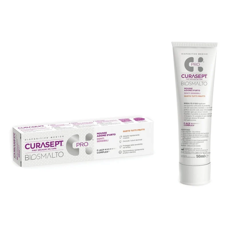 Curasept Biosmalto mousse denti sensibili 50 ml