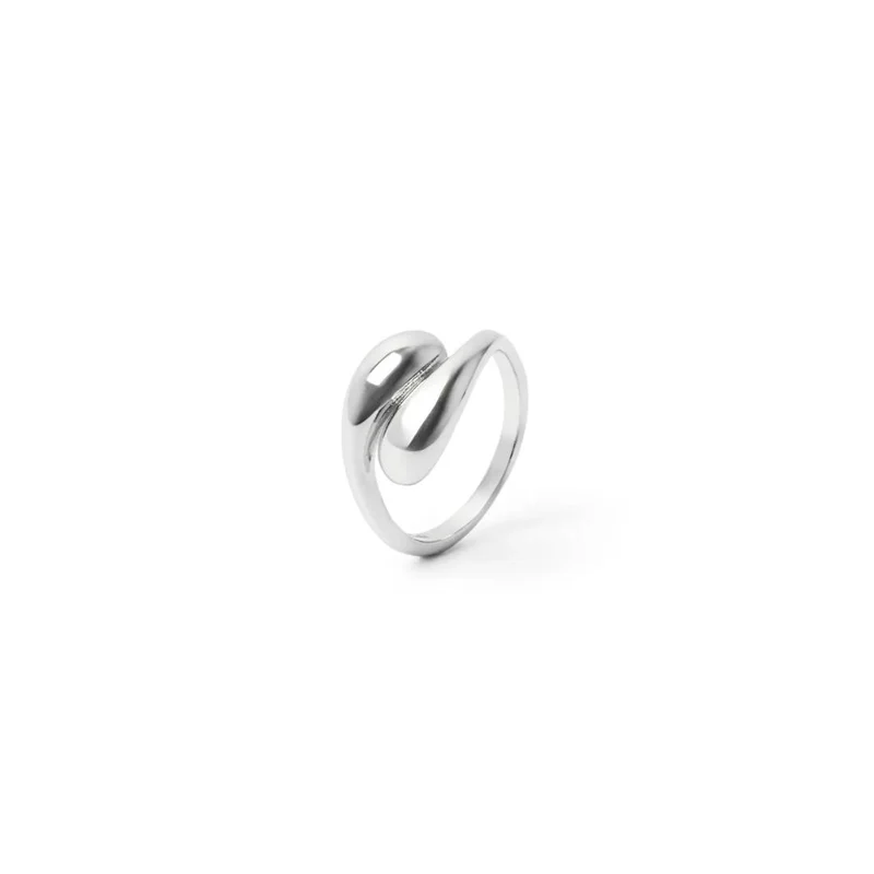 Anello con terminali a goccia Rania
