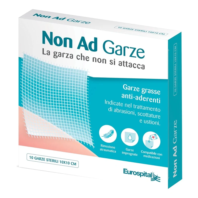 Garza paraffinata non adesiva 10×10 cm 10 pezzi