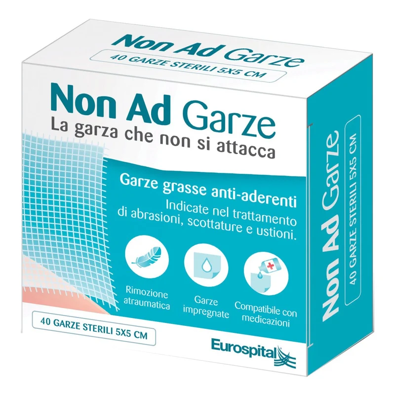 Garza paraffinata non adesiva 5×5 cm 40 pezzi