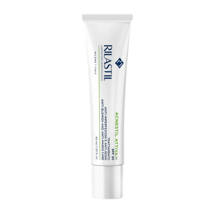Rilastil Acnestil Attiva+ SPF30 Trattamento Anti-Impefezioni e Anti-segni, 40ml