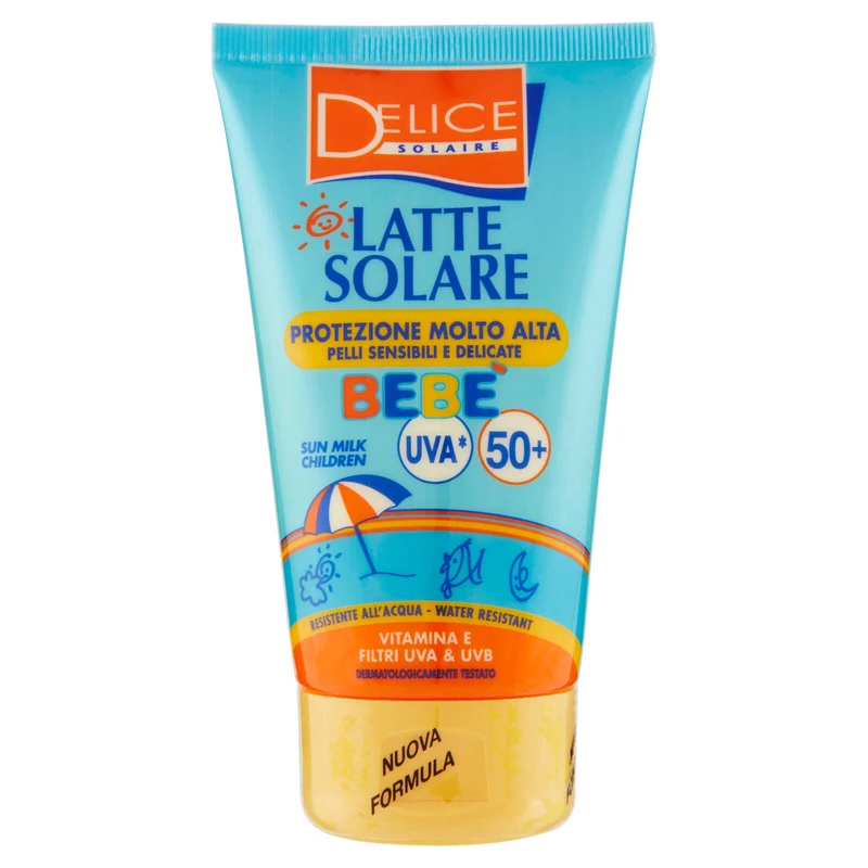 Delice Solaire Latte Solare Bebè Protezione Molto Alta FP50+ 100 ml