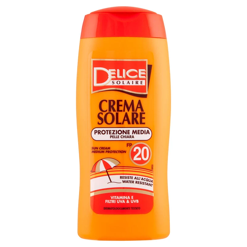 Delice Solaire Protezione Media Pelle Chiara FP 20 250 ml