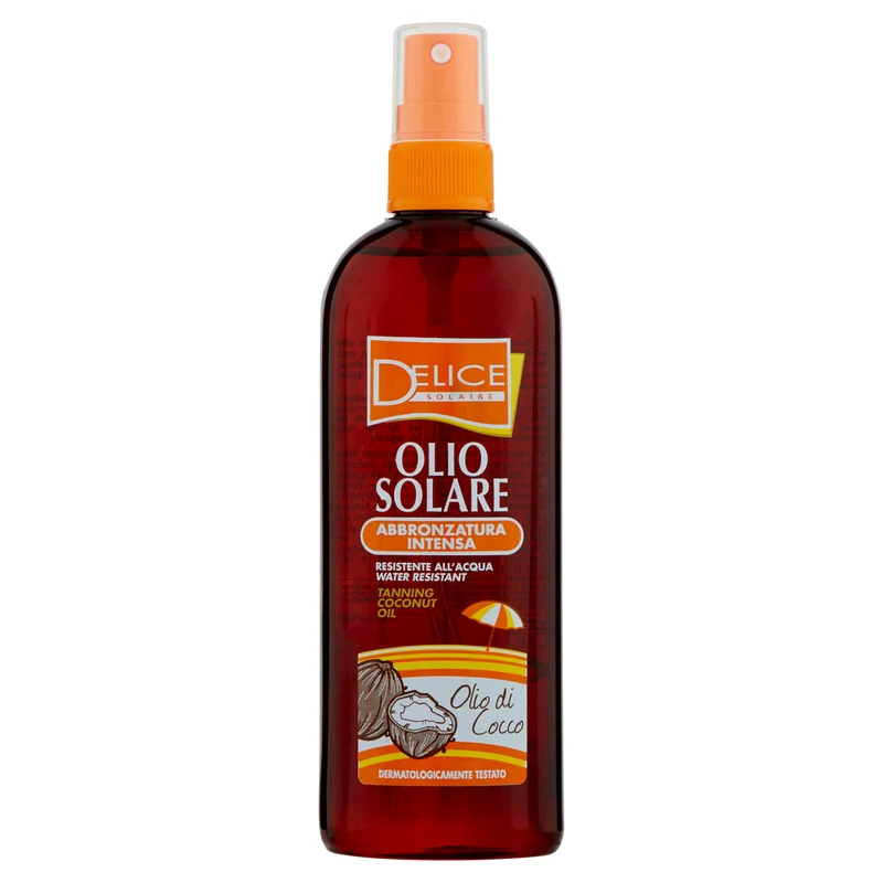 Delice Solaire Olio Solare Abbronzatura Intensa Olio di Cocco 150 ml
