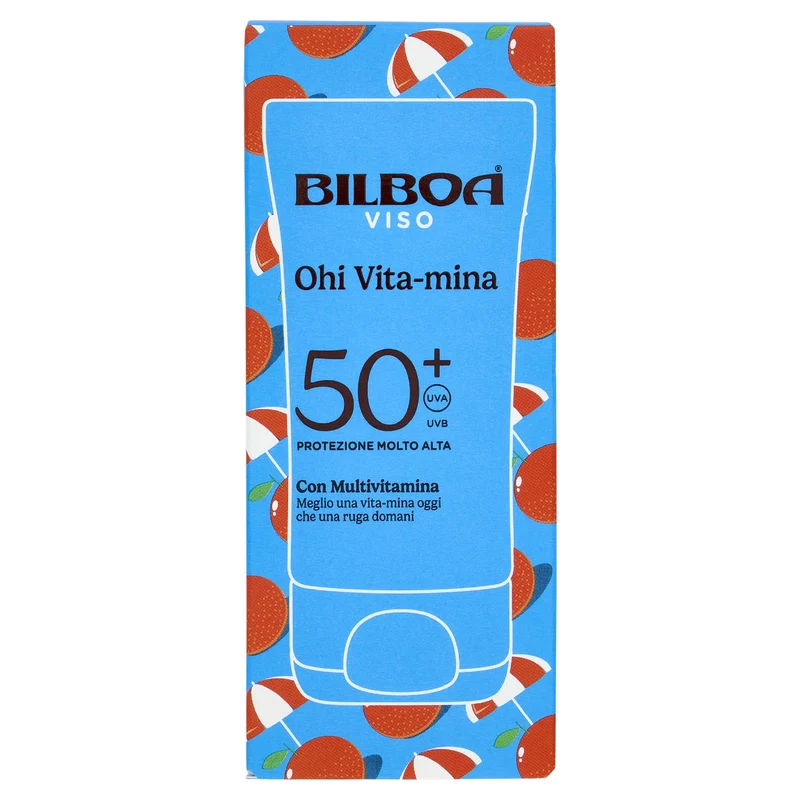 Bilboa Ohi Vita-mina Viso 50+ Protezione Molto Alta con Multivitamina 40 ml