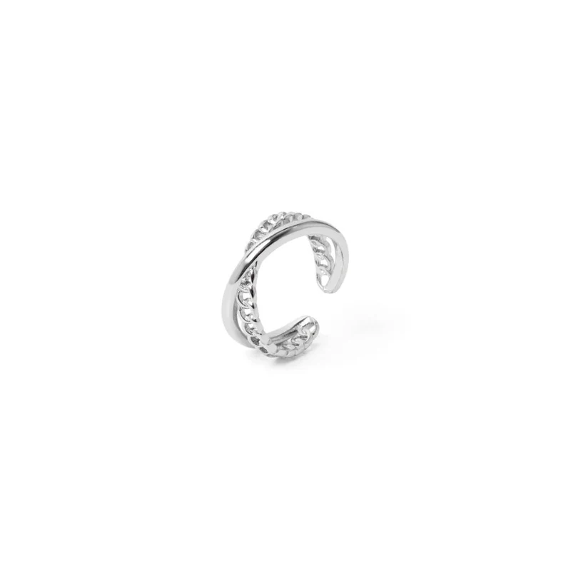 Anello a due fasce e groumette Rania