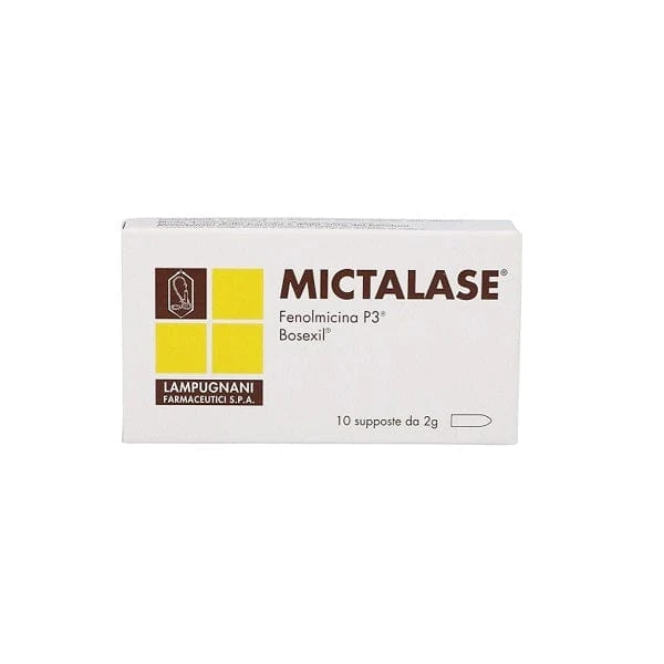 Mictalase 10 supposte 2 g antinfiammatorio rettale