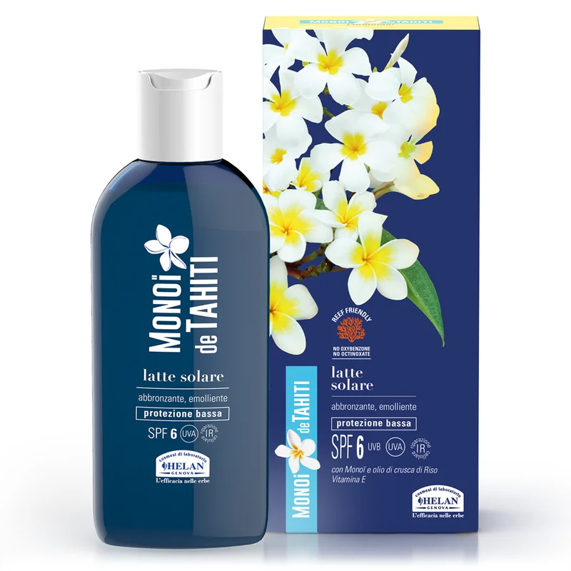 Monoi de tahiti Latte Solare abbronzante Spf 6+ 200ml
