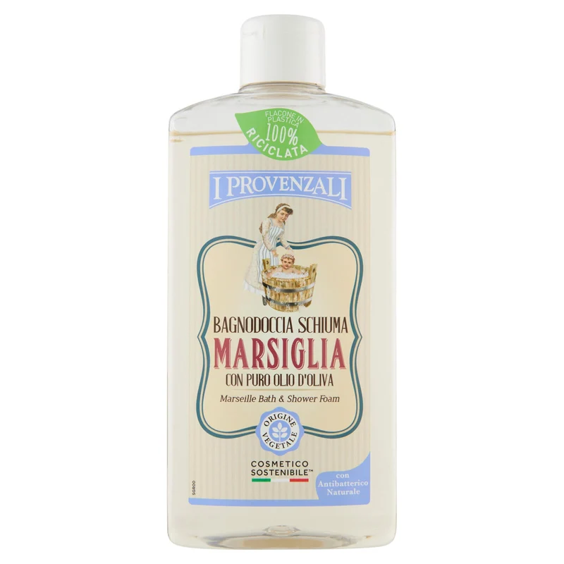 I Provenzali Bagnodoccia Schiuma Marsiglia con Puro Olio d'Oliva 400 ml