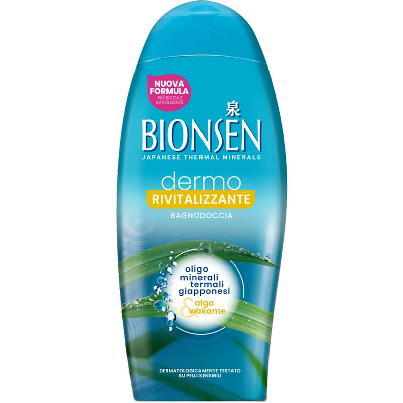 BIONSEN - Bagnodoccia Dermo Rivitalizzante con Oligo Minerali Termali Giapponesi & Alga Wakame - 550 ml
