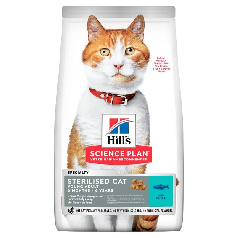 Hill's Science Plan Young Adult Sterilised Cat Alimento per Gatti con Tonno 3kg