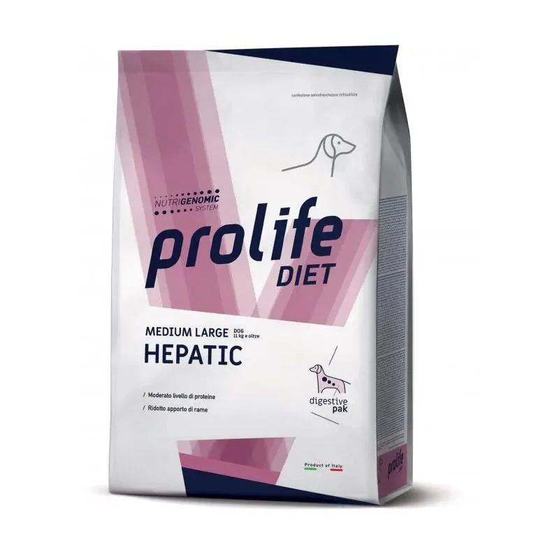 Prolife Hepatic Diet Cibo Secco Per Cani Taglia Media/Grande Sacco 2Kg