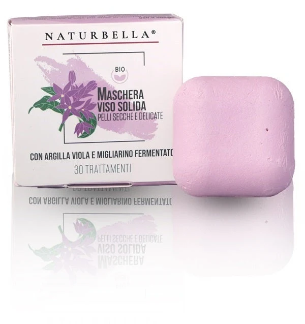 Naturbella Maschera Viso Solida Rimineralizzante 30g