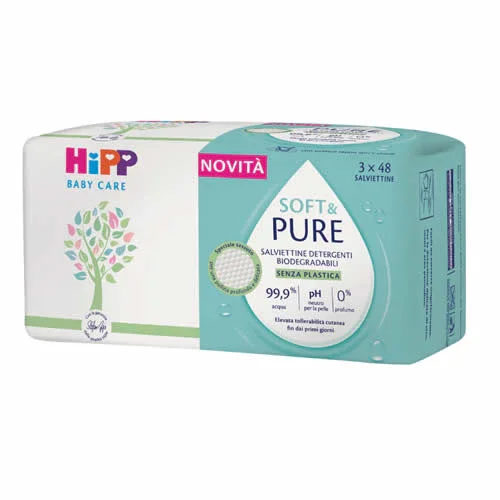 HIPP SALVIETTINE SOFT&PURE 3X48 PEZZI