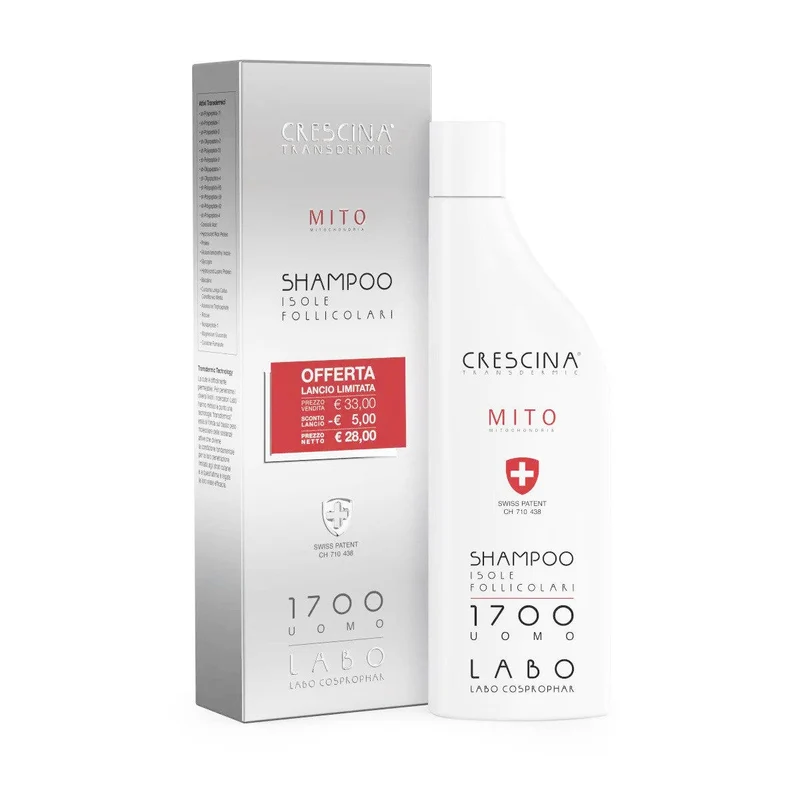 Crescina Shampoo Isole Follicolari Mito 1700 Uomo 150ml