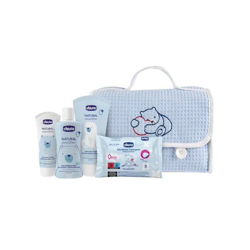 Chicco Natural Sensation Beauty Rosa Detergente Corpo&Capelli + Crema Corpo + Pasta Lenitiva + Salvi