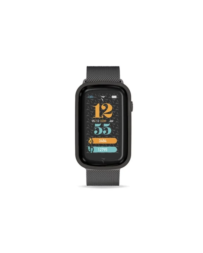 Techmade Smartwatch Steps Cinturino In Acciaio Maglia Milano Black