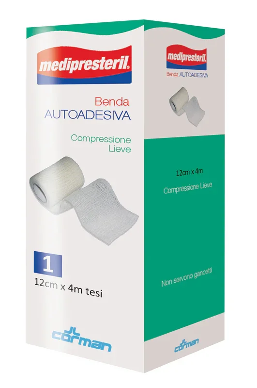 MEDIPRESTERIL BENDA AUTOADESIVA 12X400 CM 1 PEZZO