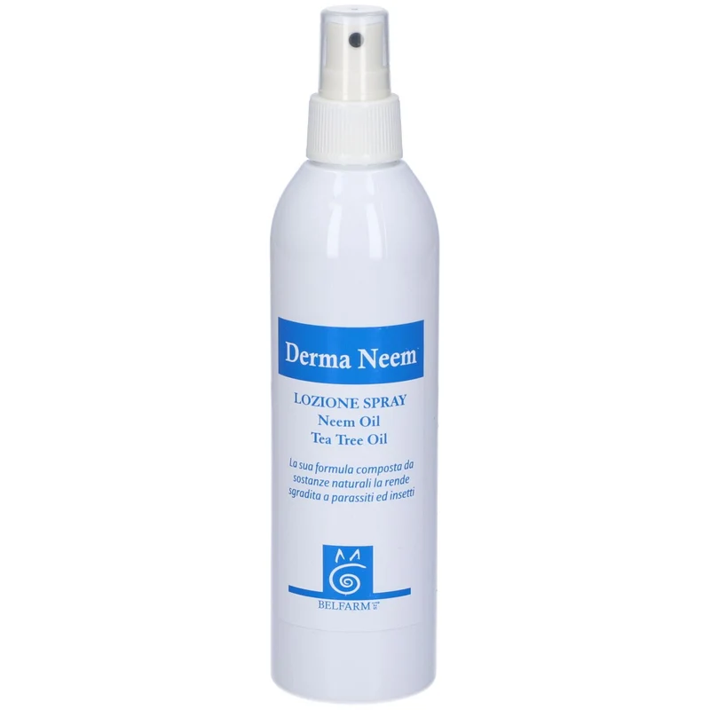 Derma Neem Lozione Spray Antiparassitaria Per Animali Domestici 250ml