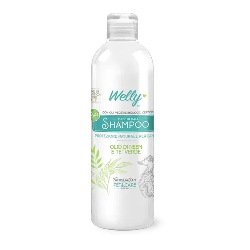Welly Shampoo Olio Di Neem & Tè Verde Per Cani 250ml