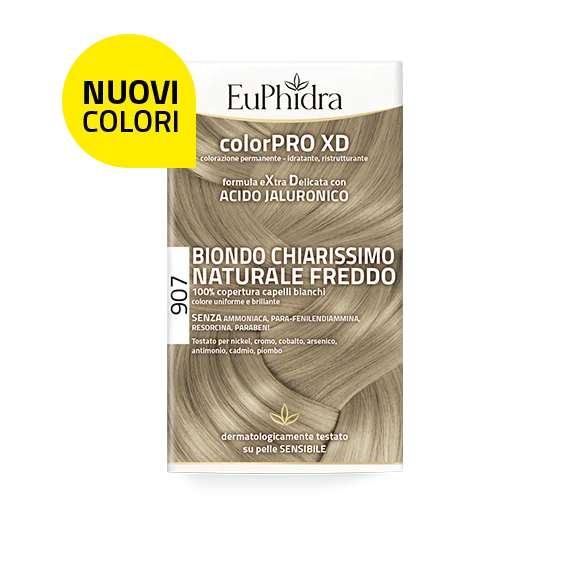 Euphidra ColorPro XD Kit Tinta Capelli 907 Biondo Chiarissimo Naturale Freddo
