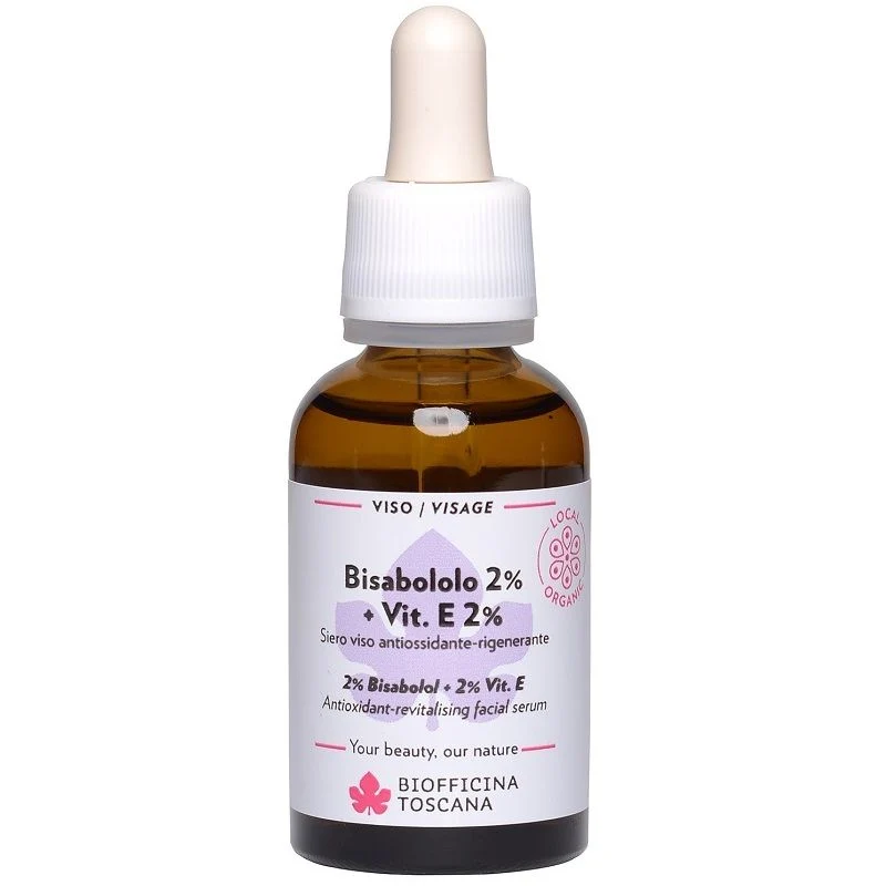 Biofficina Toscana Bisabololo 2% + Vit. E 2% siero viso antiossidante-rigenerante 30ml
