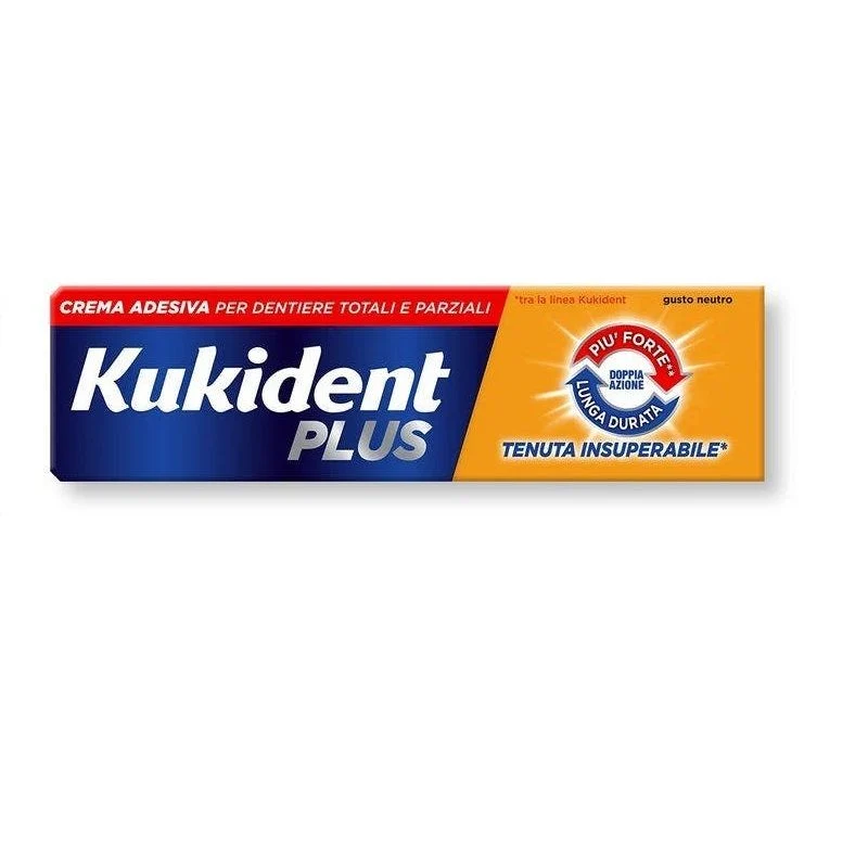 Kukident Plus Doppia Azione crema adesiva 40g
