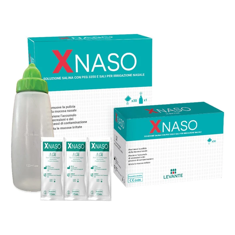 XNaso 30 bustine fisiologica + erogatore lavaggio nasale