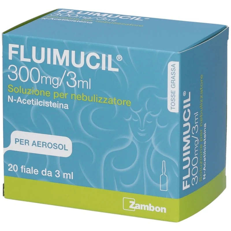 Fluimucil 300 mg/3 ml Soluzione per Nebulizzatore 20 Fiale