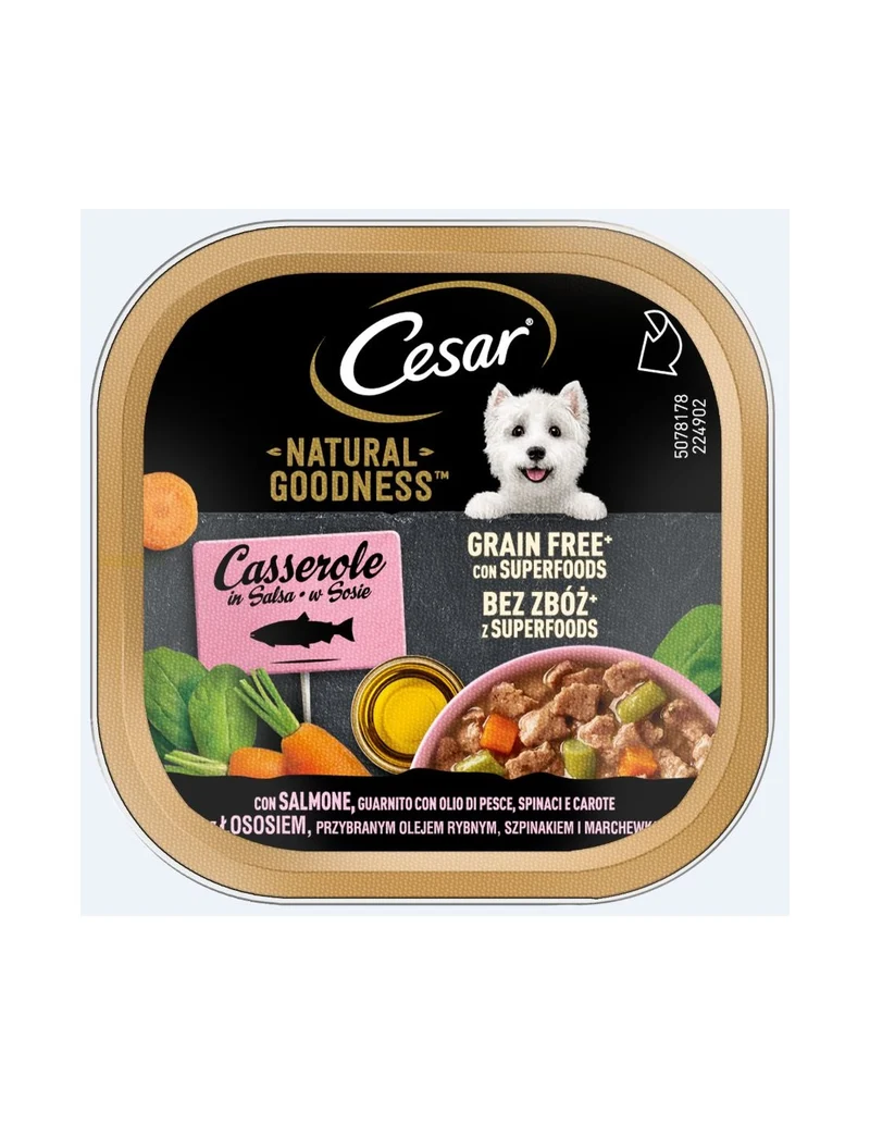Cesar Natural Goodnes Salmone Carote 100