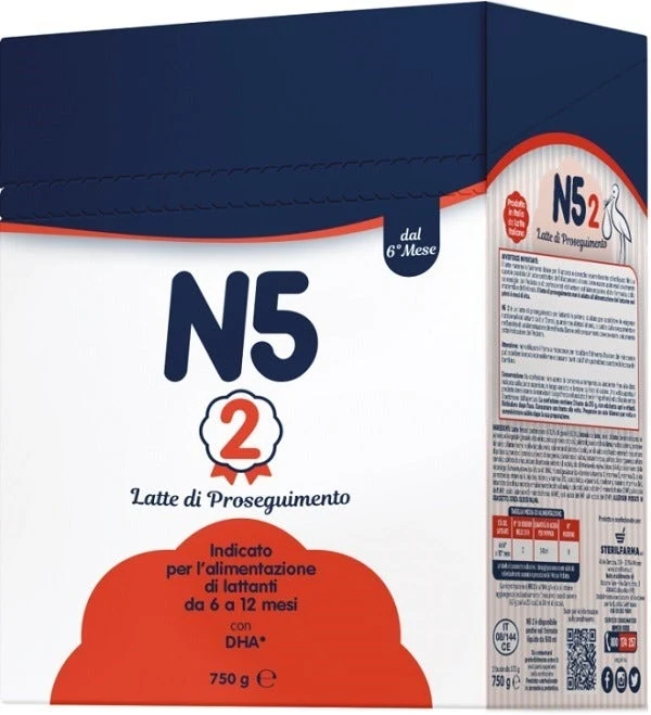 N5 2 Latte di Proseguimento in Polvere 6/12 Mesi 750 g