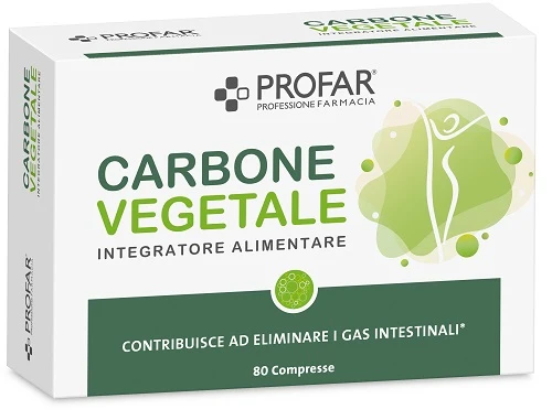 Profar carbone vegetale 80 compresse