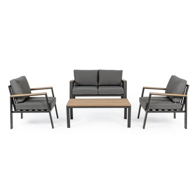 Set Salotto Belmar - 4 pezzi – antracite Ordinabile Telefonicamente