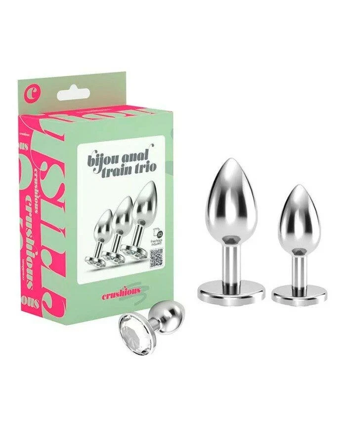 Crushious Bijou Anal Train Trio Set di Pllug Anali