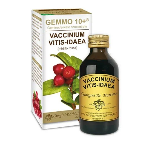 GEMMO 10+ MIRTILLO ROSSO LIQUIDO ANALCOLICO 100 ML