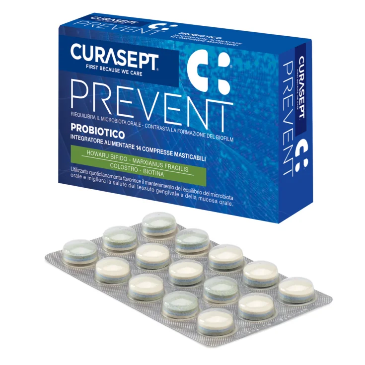 Curasept Prevent Probioti 14 Compresse Masticabili