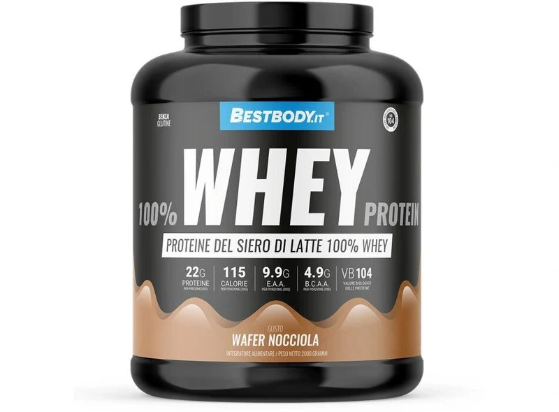 Bestbody 100% Whey Protein Gusto Wafer Nocciola 2 Kg