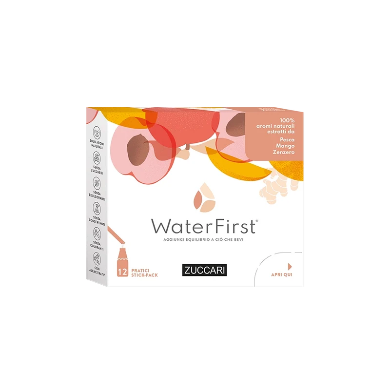 Zuccari WaterFirst Pesca, Mango, Zenzero 12 Stick