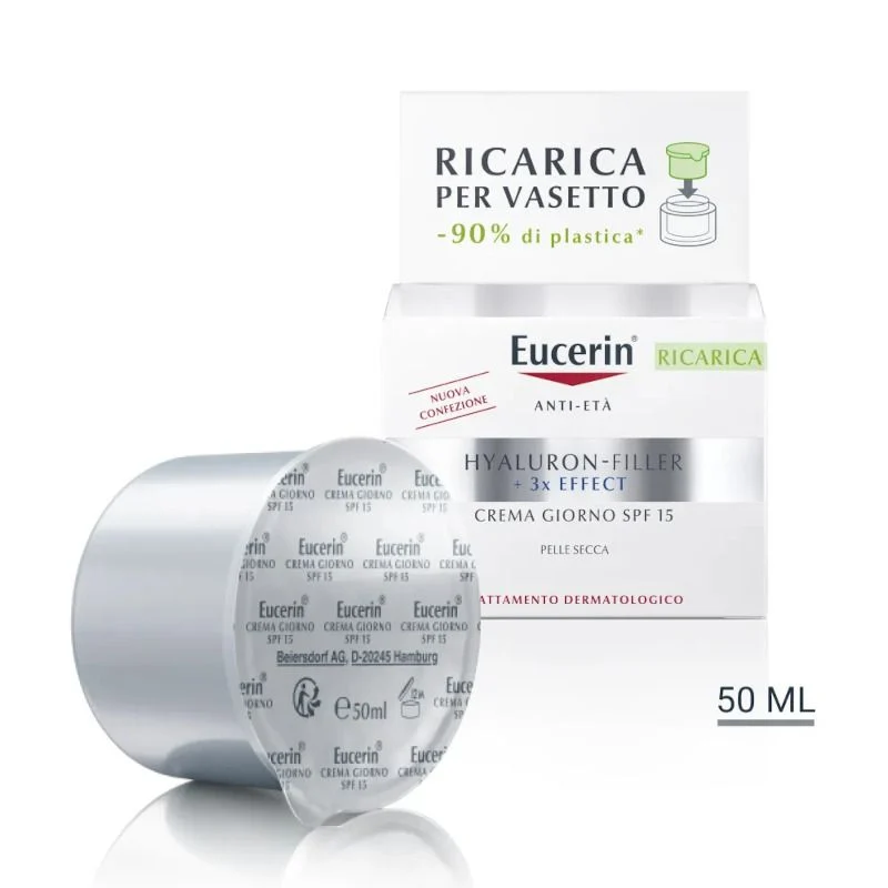 Eucerin Hyaluron Filler crema giorno SPF15 ricarica 50ml