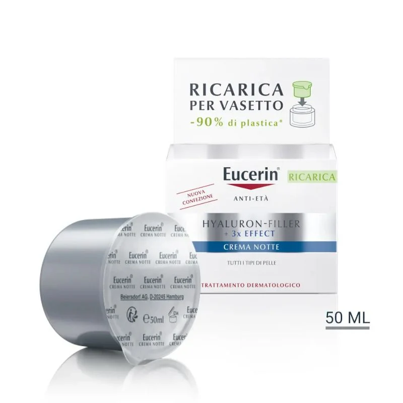 Eucerin Hyaluron Filler crema notte ricarica 50ml