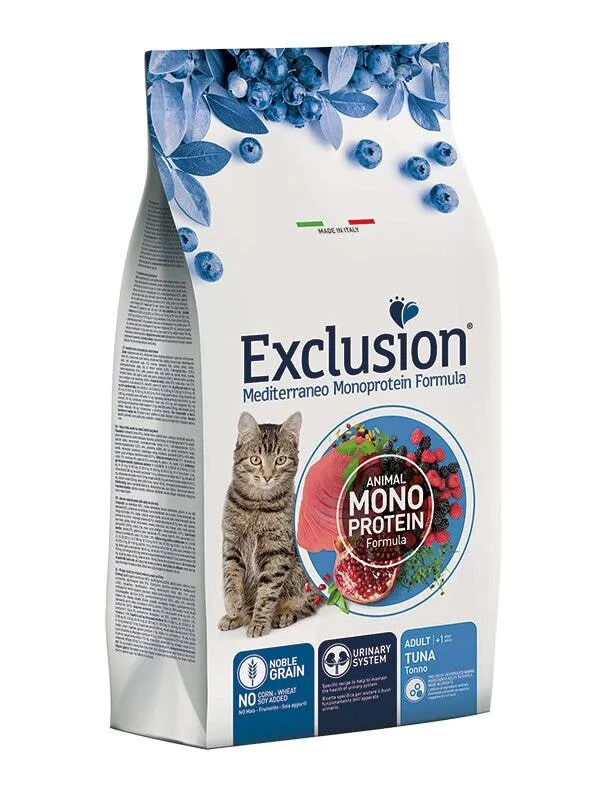 Exclusion Mediterraneo Monoprotein Noble Grain Adult Tuna Crocchette Per Gatti 12kg