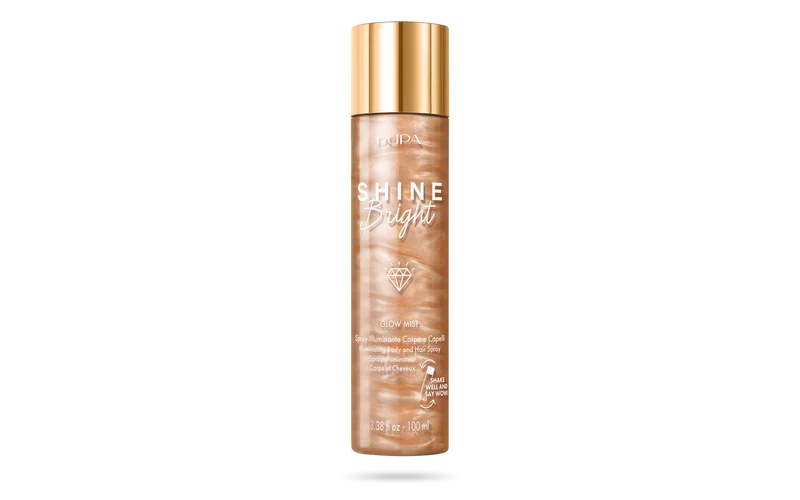 Pupa Shine Bright Spray Illuminante Corpo E Capelli 100ml
