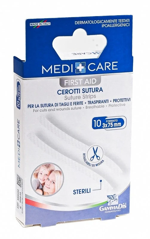 Cerotto Medicare Sutura Sterili 10 Pezzi