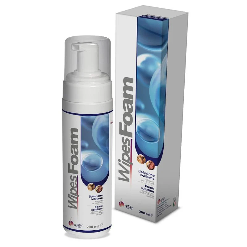 Wipes Foam Soluzione Schiuma Detergente Per Cani E Gatti Flacone 200ml