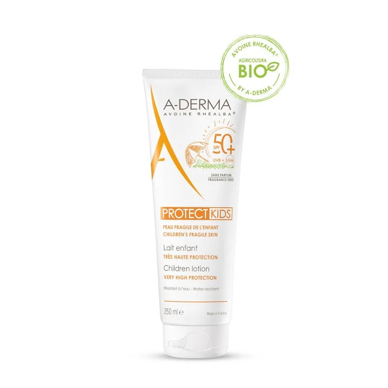 A-Derma Duo Protect Kids Bambino SPF50+ 250ml + In omaggio Exomega Oil Control 100ml