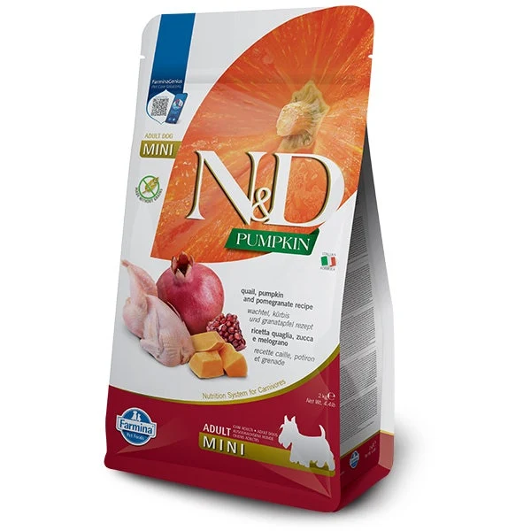 Farmina N&D Dog Mini Pumpkin Quail & Pomegranate Per Cani Adulti 2kg