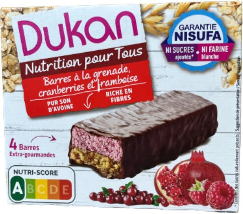 Dukan Barrette Ai Frutti Rossi 4x30g