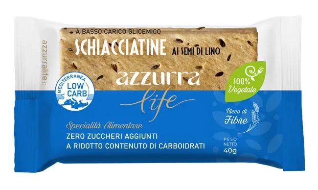 Azzurra Life Schiacciatine Ai Semi Di Lino 40g