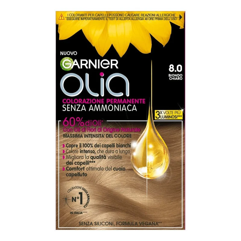 Garnier Olia Colorazione Capelli 8.0 Biondo Chiaro